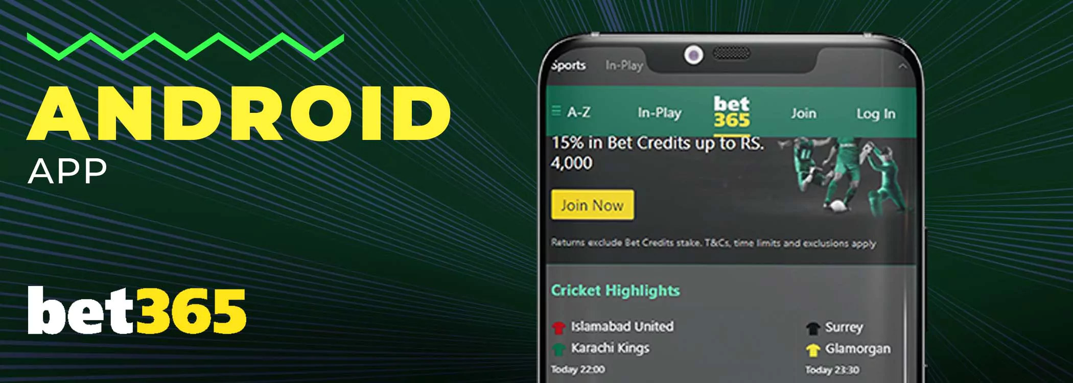 Bet365 android app.